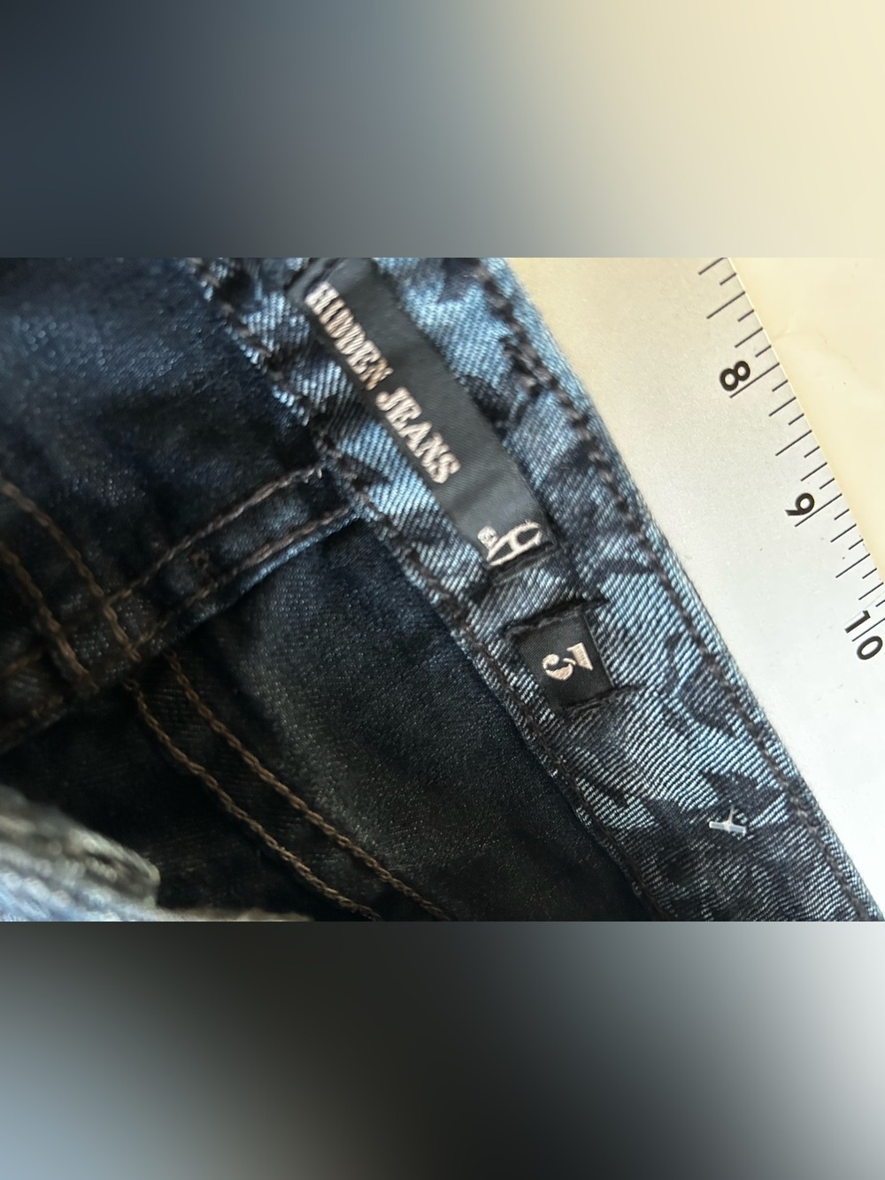 Blue Floral-Print Skinny Jeans Hidden jeans size 3 - Picture 6 of 8